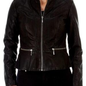 Women's Baccini Black Hello Leather Jacket