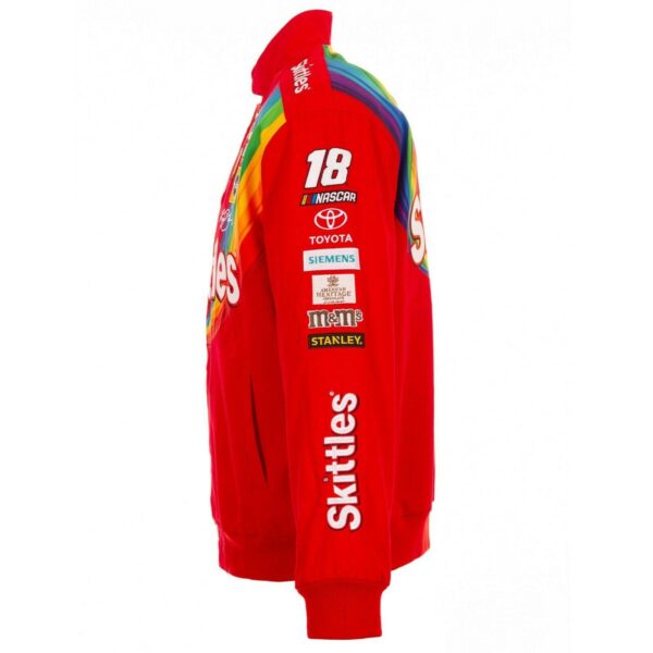 2021 Kyle Busch Skittles Full-Snap Twill Uniform Jacket - Red - Limited Edition