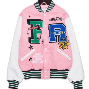 Amazing Pink Varsity Jacket