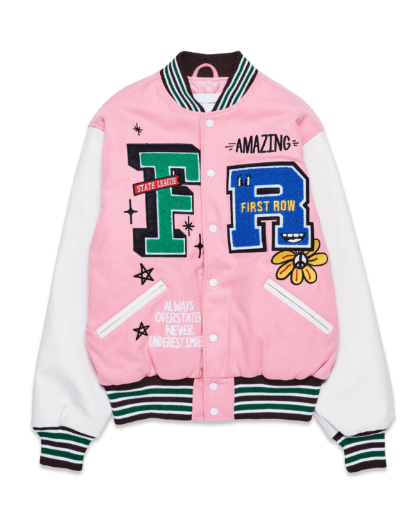 Amazing Pink Varsity Jacket