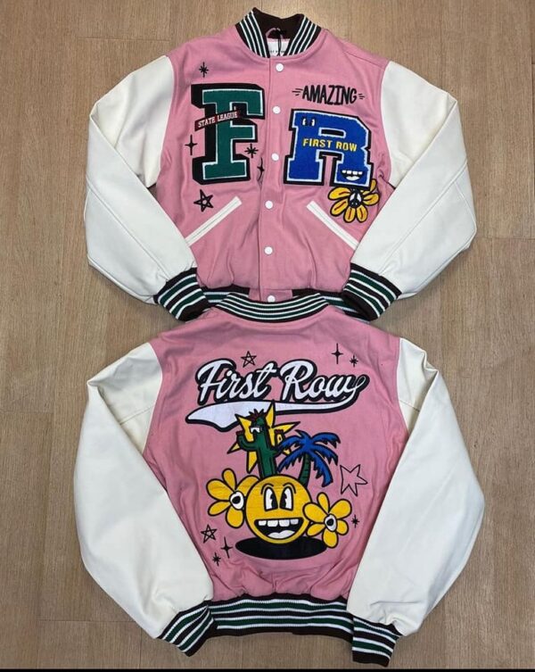 Amazing Pink Varsity Jacket