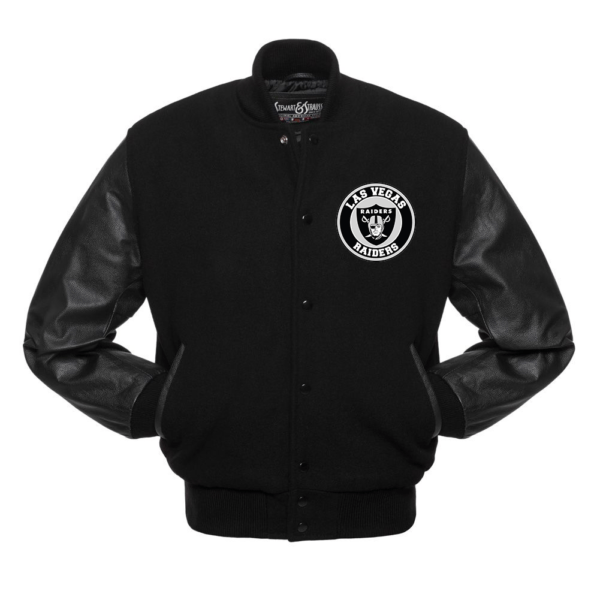 Las Vegas Riders Black Varsity Letterman Jacket - Color Jackets