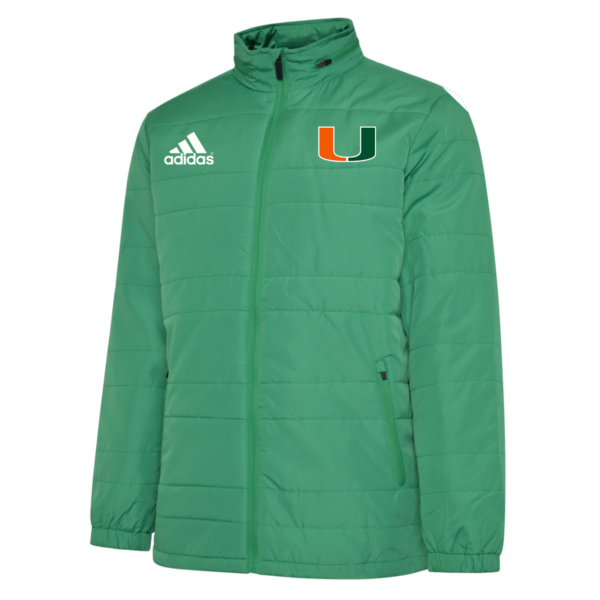 Miami Hurricanes Adidas Men's Ncaa Climastorm Team Logo Transition Jacket