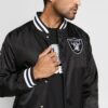 NOT ONLY WILL YOU BE SPORTING YOUR FAVORITE TEAM WITH THE OAKLAND RAIDERS JACKET, BUT IT WILL ALSO KEEP YOU WARM AND COZY THIS HOLIDAY SEASON.
