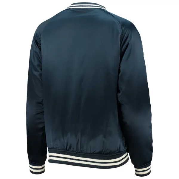 5th & Ocean by New Era Navy USWNT Full-Snap Satin Jacket