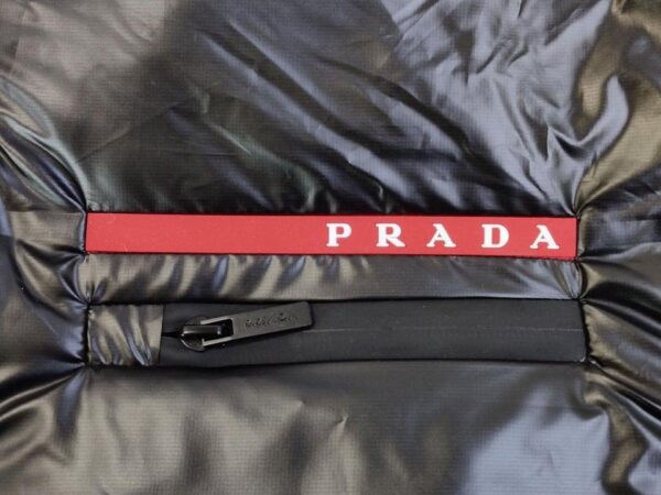 Prada Black Light Nylon hooded puffer jacket | Prada