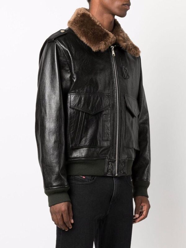 Deisel Leather Bomber Jacket