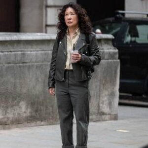 Killing Eve season 4 Polastri Black Leather Jacket