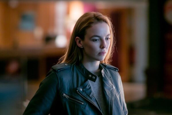 Villanelle Tv Series Killing Eve S04 Jodie Comer Biker Grey Leather Jacket