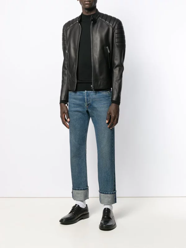 SANDRO Zipped Biker Jacket