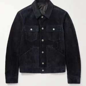 TOM FORD Slim-Fit Suede Blouson Jacket