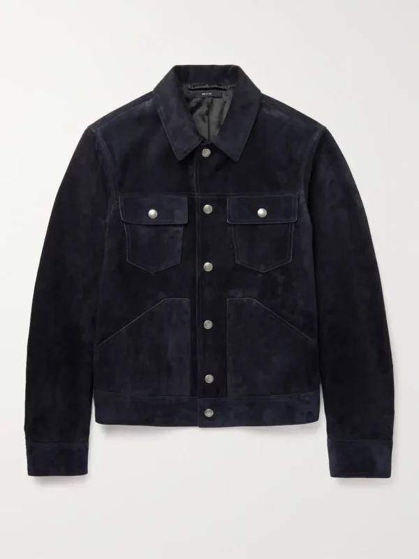 TOM FORD Slim-Fit Suede Blouson Jacket