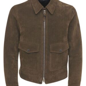 Tom Ford Men's Brown Buttery Suede Shirt Jacket