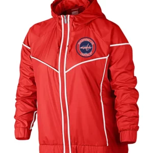 Washington Capitals Red Starter Satin Hooded Jacket