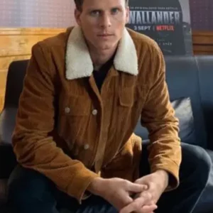 Adam Palsson TV Show Young Wallander S02 Kurt Wallander Brown Corduroy Jacket