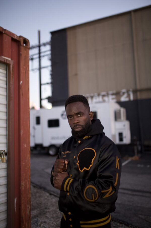 Bel-Air Jimmy Akingbolo Black King Bomber Jacket