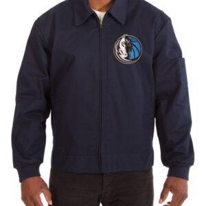 Dallas Mavericks Workwear Navy Blue Cotton Jacket