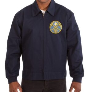 Denver Nuggets Workwear Cotton Navy Blue Jacket