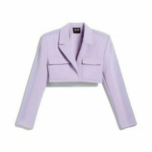 Francia Raisa How I Met Your Father 2022 Valentina Purple Cropped Jacket