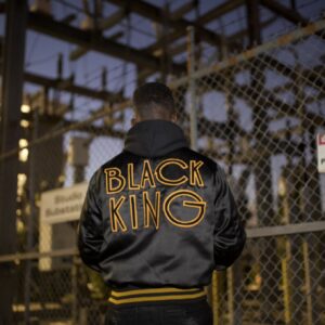 Bel-Air Jimmy Akingbolo Black King Bomber Jacket