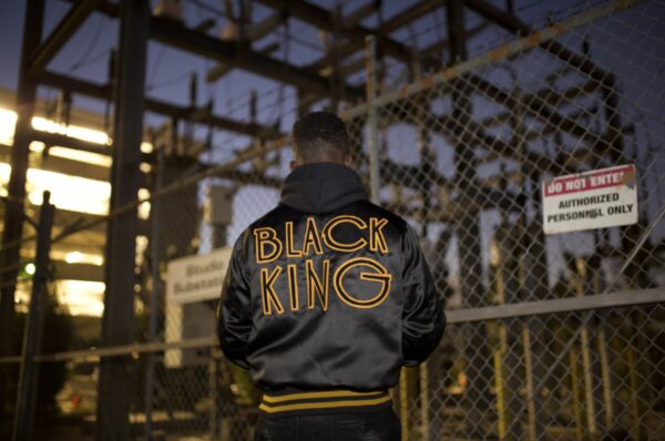 Bel-Air Jimmy Akingbolo Black King Bomber Jacket