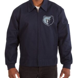 Memphis Grizzlies Workwear Navy Blue Cotton Jacket