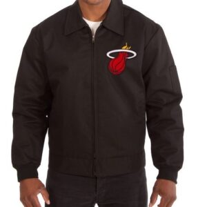 Miami Heat Black Cotton Jacket