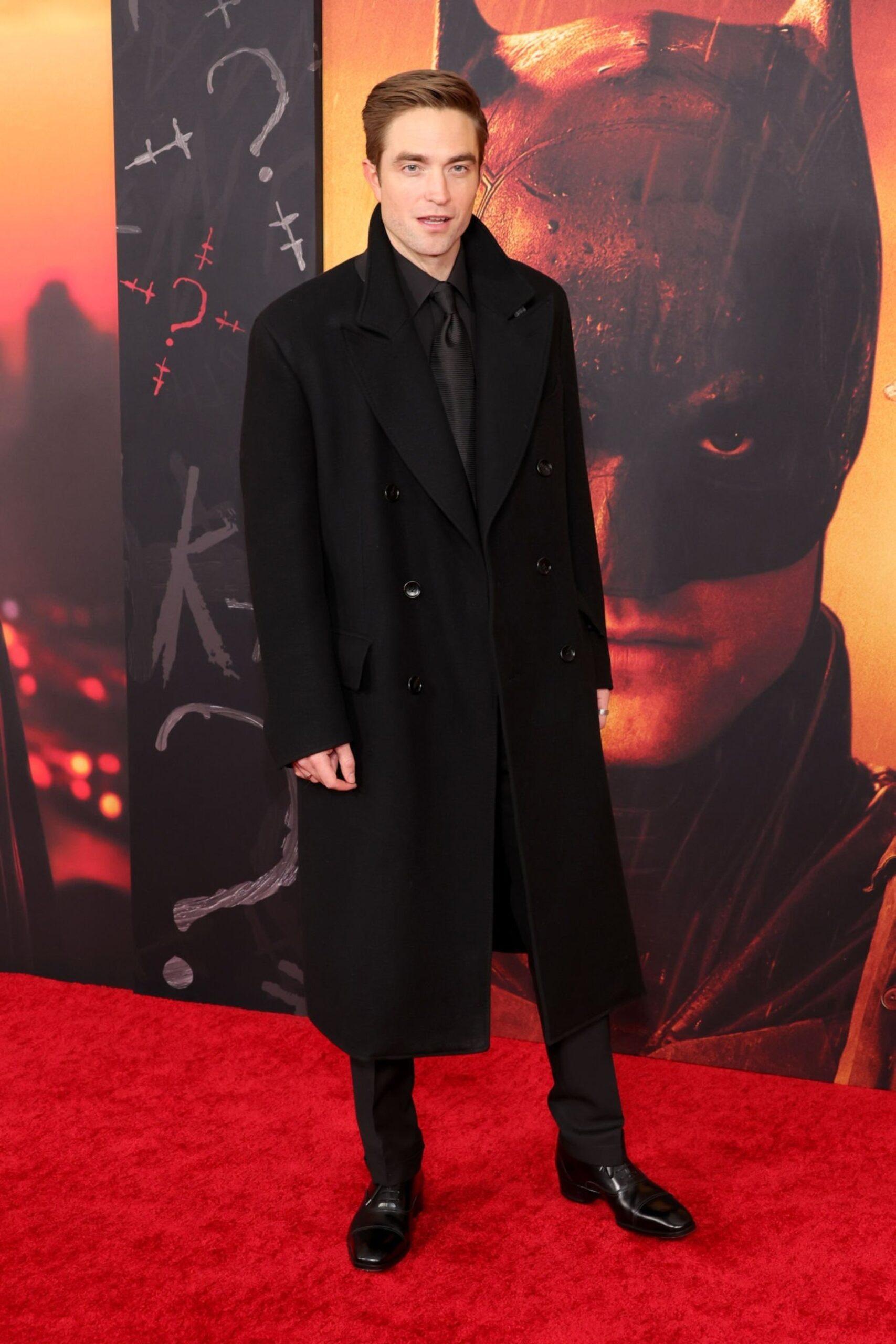 Robert Pattinson The Batman NY Red Carpet Black Wool Coat - Color Jackets