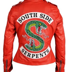 Southside Serpents Red Leather Jacket