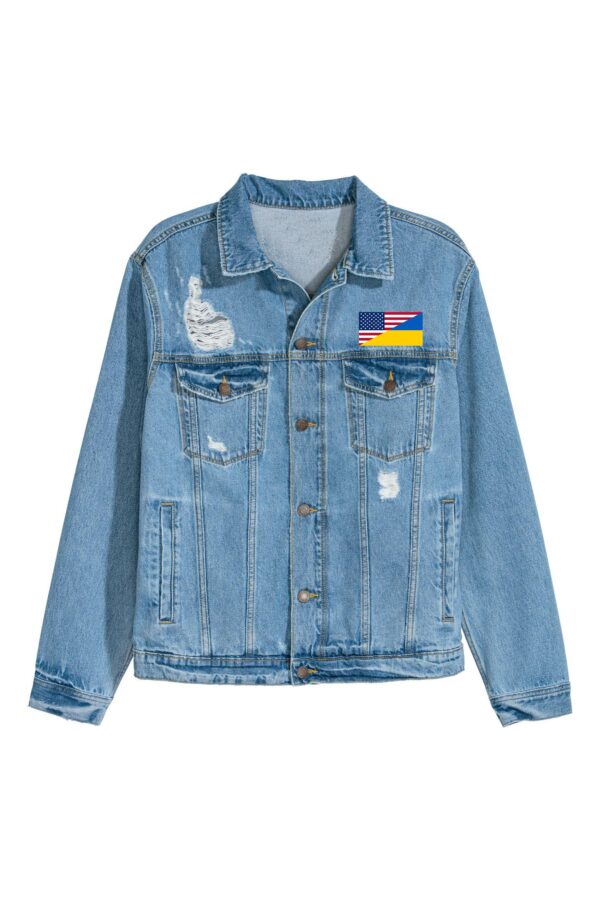 STAND WITH UKRAINE Denim Jacket