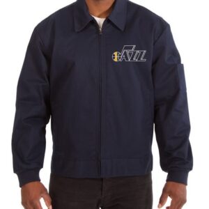 Utah Jazz Work Jacket - Navy Blue