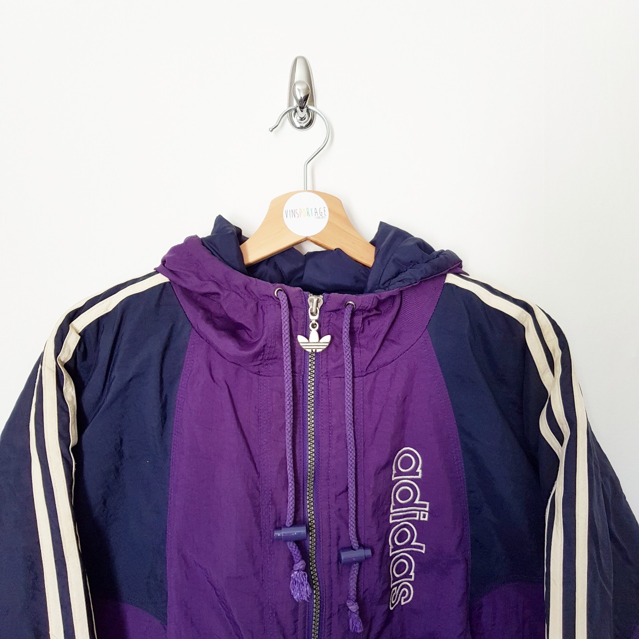 Vintage Louis Tomlinson Adidas Windbreaker Jacket - Purple - Color Jackets