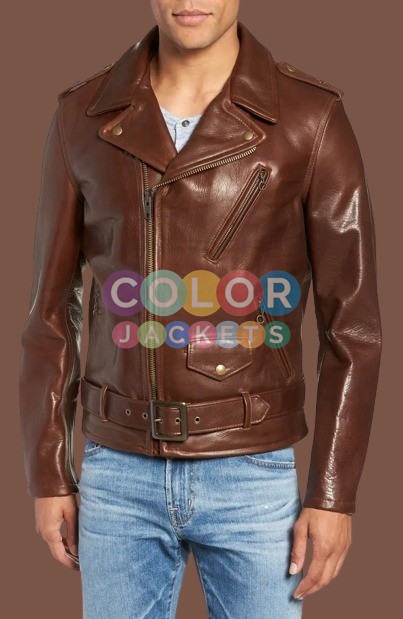 50s Oil Tanned Leather Moto Jacket