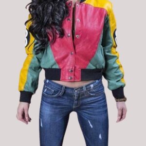 8 Ball Multicolor Leather Jacket