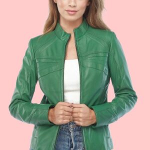 Amanda Griffin Green Leathers Jacket