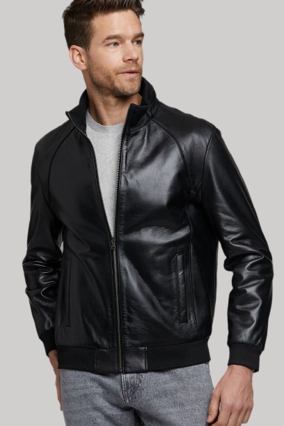 Sean O’Pry Black Bomber Leather Jacket Sean O’Pry Black Bomber Leather Jacket Sean O’Pry Black Bomber Leather Jacket