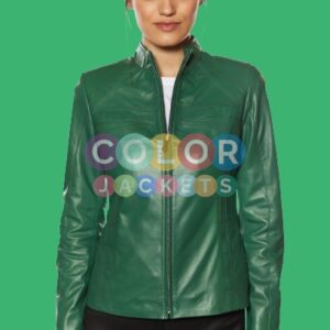 Cinzia Green Leather Jacket Cinzia Green Leather Jacket Cinzia Green Leather Jacket