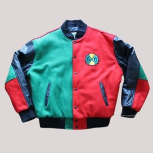 Cross Color Leather Jacket