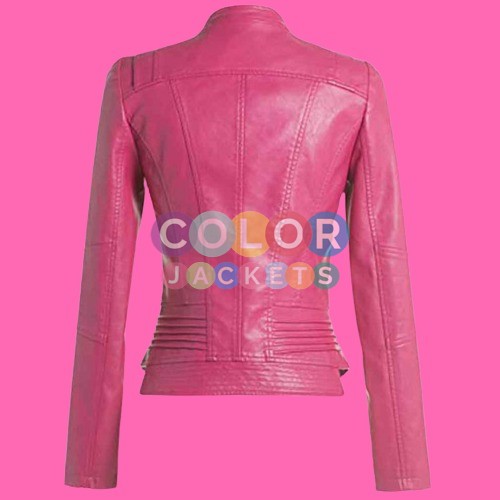 Women’s Motorcycle Slim Fit Hot Pink Leather Jacket Women’s Motorcycle Slim Fit Hot Pink Leather Jacket Women’s Motorcycle Slim Fit Hot Pink Leather Jacket