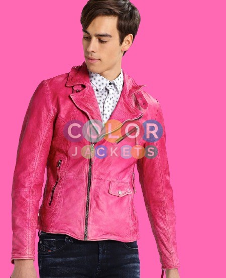 Hot Pink Suede Leather Jacket Color, Hot Pink Leather Jacket