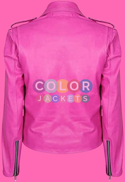Hot Pink Womens Brando Leather Jacket Hot Pink Womens Brando Leather Jacket Hot Pink Womens Brando Leather Jacket