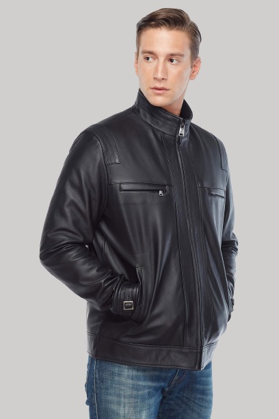 Jesse Wood Black Leather Jacket Jesse Wood Black Leather Jacket Jesse Wood Black Leather Jacket