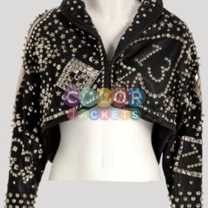 Kelly Lebrock's Studded Leather Jacket