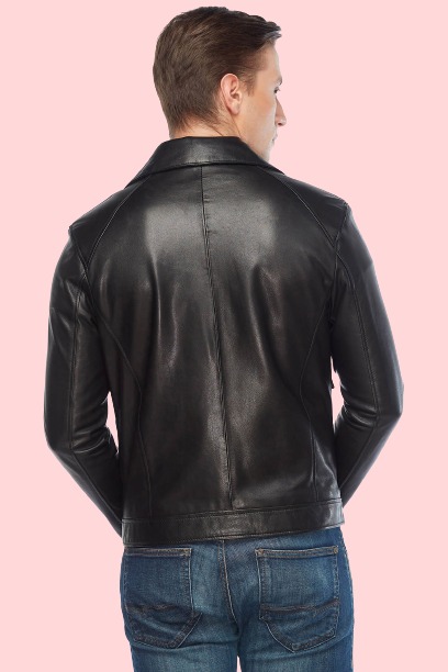 Orlando Bloom Black Biker Leather Jacket - Image 4