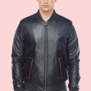 Leather Bomber Jacket Mens