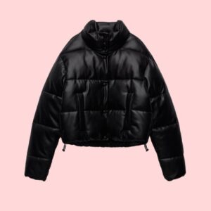 Leather Puffer Jacket