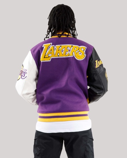 Lakers Alumni Varsity Jacket - Purple/combo