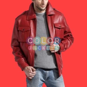 Mens Fashion Red Leather Jacket Mens Fashion Red Leather Jacket Mens Fashion Red Leather Jacket