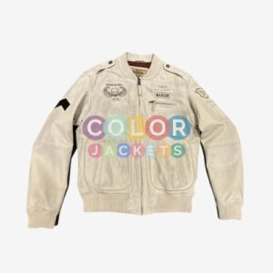 Off White Mens Leather Jacket