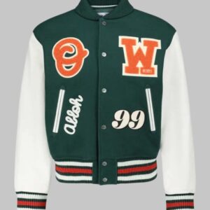 Off-white Varsity Jacket Green